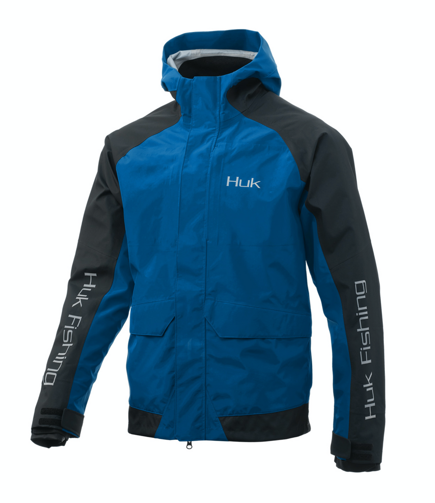 HUK mens Tournament Jacket | Wind & Water Proof Rain Jacket
