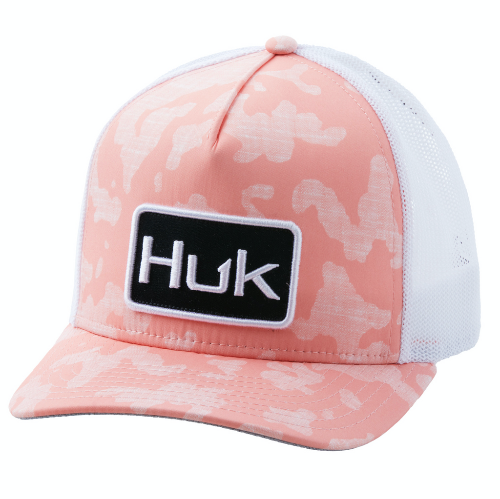 Huk Womens Running Lakes Trucker Hat Overcast Grey