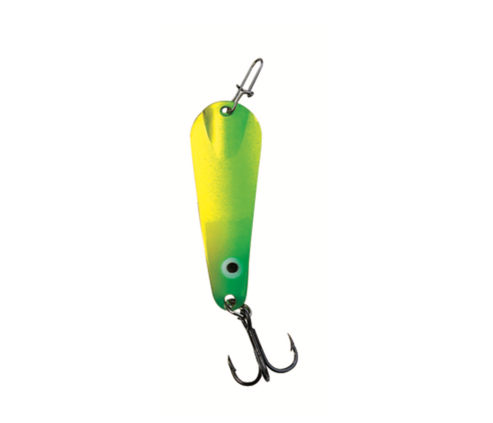  Custom Jigs And Spins Slender Spoon Jig Gold/Chartreuse (1/4  Oz) : Sports & Outdoors
